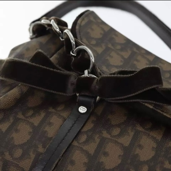 SOLD ON DIFFERENT PLATFORM!  Diorissimo Romantique Trotter Bag Brown - Picture 9 of 11